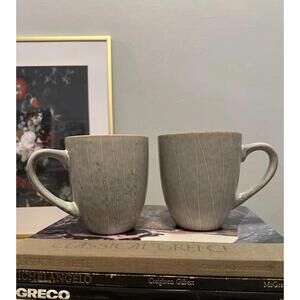 Project 62 Solene Stoneware Pottery Coffee Tea Mugs Gray White Light Pink